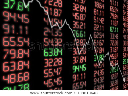 Stockfoto: Fall Of Price Red Arrow Stock Market Decline