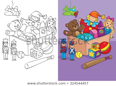 [[stock_photo]]: Santa Claus With Presents Coloring Book