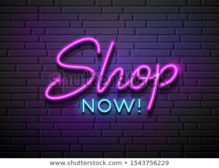 Stok fotoğraf: E Commerce Neon Signs Collection