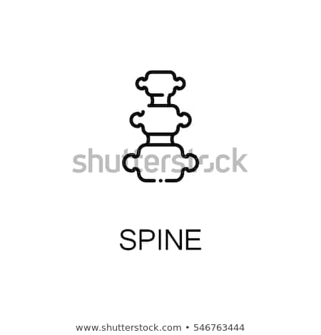 Сток-фото: Spinal Pain Icon Vector Outline Illustration