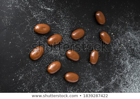 Сток-фото: Almond Biscuits On The Dark Background