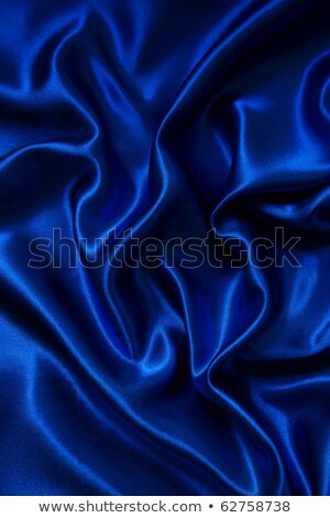Stok fotoğraf: Smooth Elegant Blue Silk Background Can Use As Background