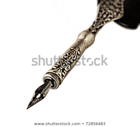 [[stock_photo]]: Vintage Nib Pen Over Grunge Text