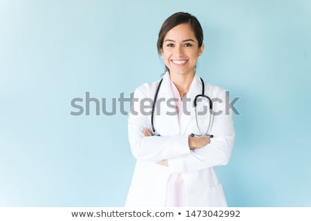 Foto stock: Medical Doctor Woman With Stethoscope Portrait Of A Beautiful