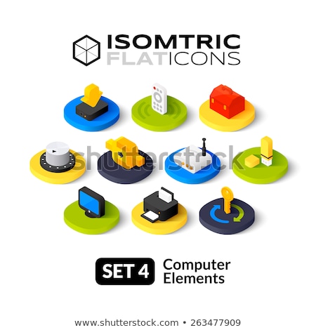 Internet Security Isometric Flat Icon Set [[stock_photo]] © sidmay