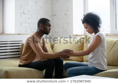 Stock photo: Sad Grieving African Man