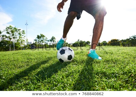 Stok fotoğraf: Wrapped Up In Soccer Training
