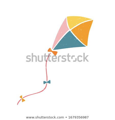 Foto stock: Kite Isolated Icon Play And Game Vector Illustration