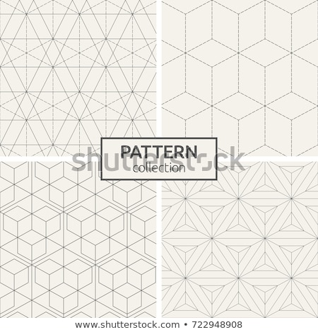 Foto d'archivio: Vector Seamless Lattice Pattern Modern Stylish Subtle Texture With Monochrome Trellis Repeating Ge