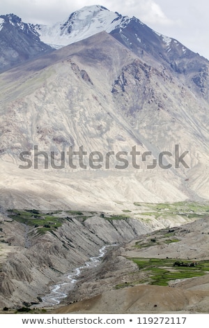 Stok fotoğraf: The River Shyoka In The Mountains Of Ladakh India