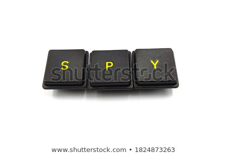 Foto stock: Spy Word Written With Computer Buttons