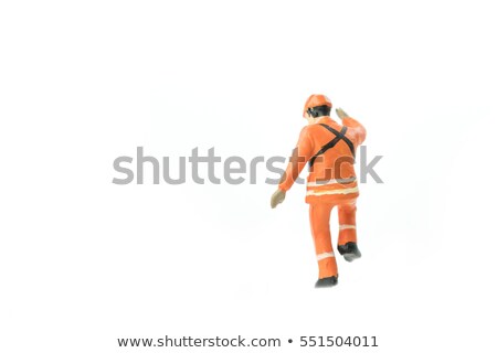 Stok fotoğraf: Figurine Of Construction Worker