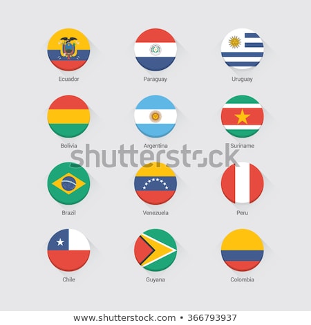 Stock fotó: Brazil And Chile Flags