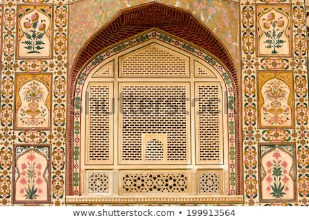 Stockfoto: Interior Of Amber Fort Palace Jaipur India