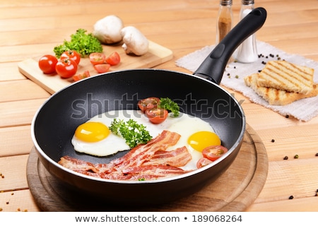 Stock photo: Pan Fried Bread And Garlic