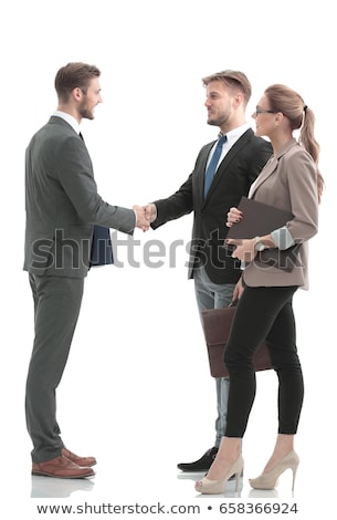 Stockfoto: Man In Business Handshake Pose