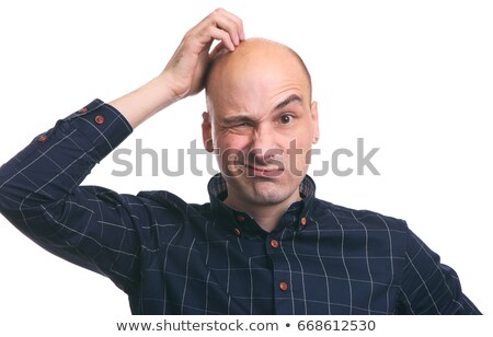 Stock fotó: Man Scratching His Head