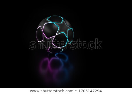 Stock fotó: Golden Football Soccer Ball Symbol 3d Rendering