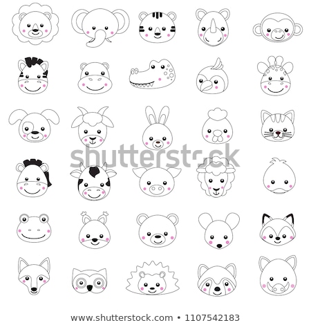 Animal Outline For Cute Pig ストックフォト © orangemilk