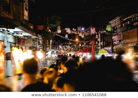 Сток-фото: Temple Street Night Market Hong Kong