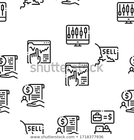 Сток-фото: Broker Advice Business Seamless Pattern Vector