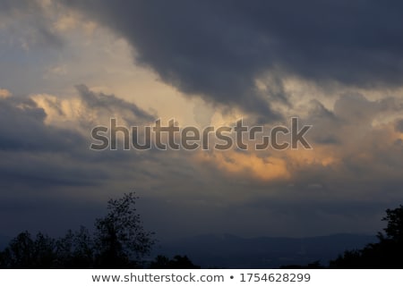 Stok fotoğraf: Thunderstorms In The Mountains