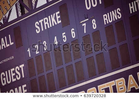 Stock fotó: Softball Scoreboard