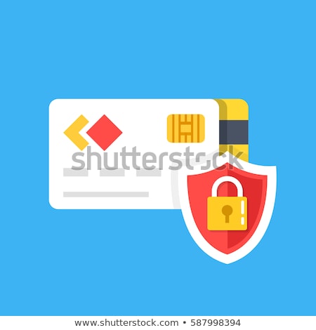 [[stock_photo]]: Secure Transaction Red Vector Icon Design