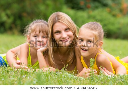 Stock photo: Funny Three Year Old Girl On A Picnic