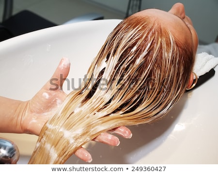 Сток-фото: расивая · женщина · с · волосами · из · петрушки