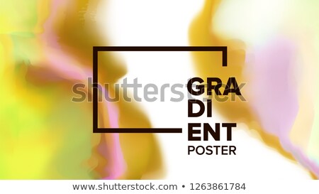 Gradient Fluid Background Vector Modern Sreen Trendy Placard Chemical Hologram Liquid Design Ill ストックフォト © pikepicture