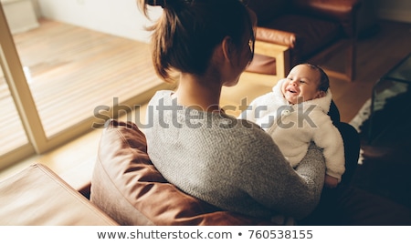 Stock foto: Happy Mother Playing With Little Baby Boy