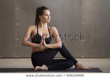 Stok fotoğraf: Sitting Half Spinal Twist