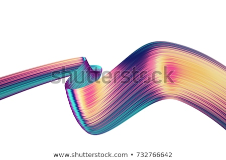 Сток-фото: Vibrant Multicolored Digital Waves Illustration