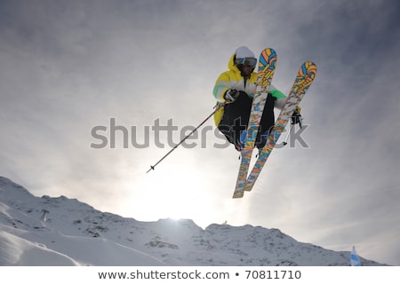 Foto stock: Youth Freestyle Skiing