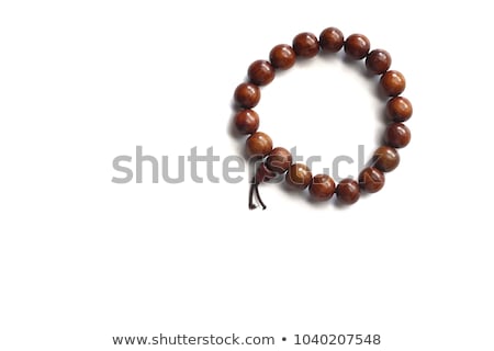 Foto stock: Wooden Rosary Beads