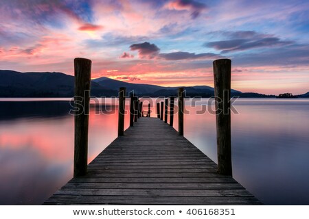 [[stock_photo]]: Wooden Jetty In The Lake District