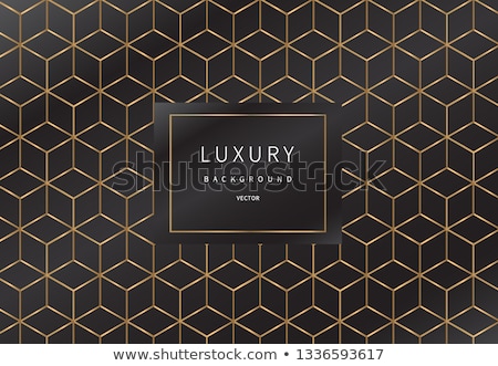 Foto stock: Black And Gold Geometry Abstract Modern Abstract Background