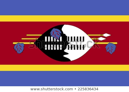 Сток-фото: Swaziland Flag Vector Illustration