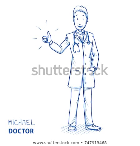 Stock photo: Doodle Good Doctor Character