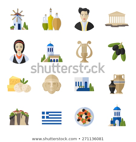 Сток-фото: Greece Landmarks And Cultural Features