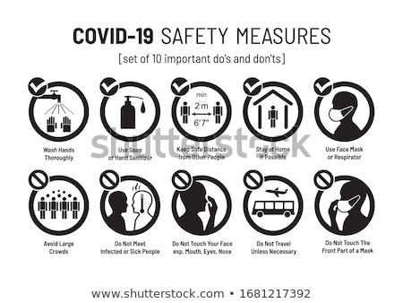 Zdjęcia stock: Coronavirus Prevention Infographic Template