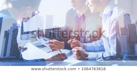 Foto stock: Business Financing Accounting Banking Concept Business Team Doi