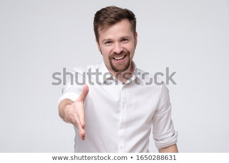 Foto stock: Businessman With Stretched Hand