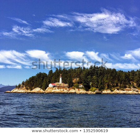 Foto stock: Point Atkinson Lighthouse In Vancouver Bc