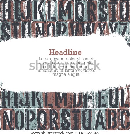 Letterpress Seamless Background With Grunge Stripe For Text Vec Stock fotó © pashabo