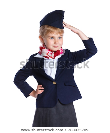 Stock photo: Airhostess Isolated On The White Background