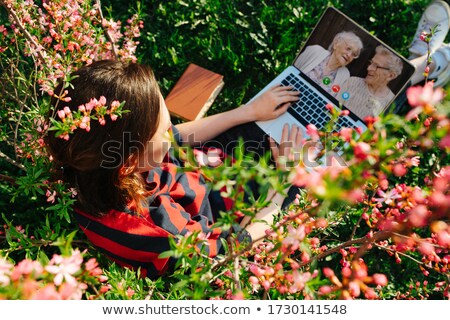 Stock photo: Grandparent With Flower