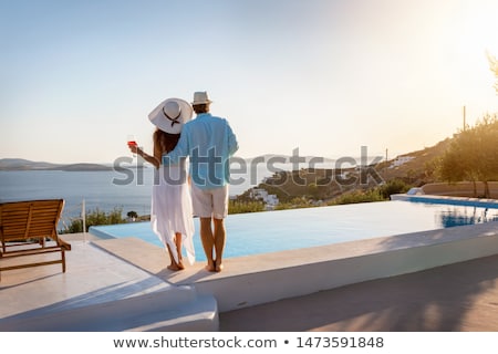 Stok fotoğraf: Couple In Pool