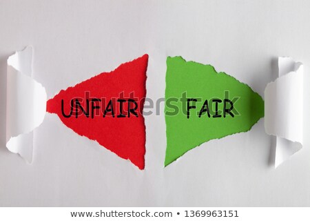 Stok fotoğraf: Fair Or Unfair